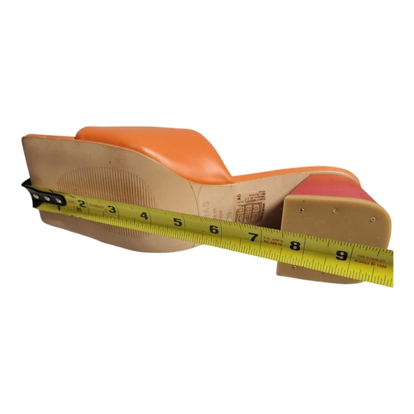 Alohas Brushed Degradé in Pomelo Orange Leather Sandals EU 39 - Picture 7 of 15